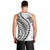 Polynesian Pride Men Tank Top Turtle Hibiscus Luxury Style - White LT7 - Polynesian Pride