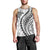 Polynesian Pride Men Tank Top Turtle Hibiscus Luxury Style - White LT7 - Polynesian Pride