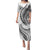 Polynesian Pride Puletasi Turtle Hibiscus Luxury Style - White LT7 Long Dress White - Polynesian Pride