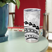 Polynesian Pride Tumbler Cup Turtle Hibiscus Luxury Style - White LT7 - Polynesian Pride