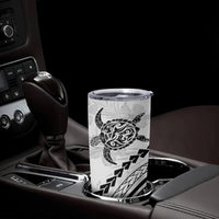 Polynesian Pride Tumbler Cup Turtle Hibiscus Luxury Style - White LT7 - Polynesian Pride