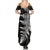 Personalised New Zealand Rugby Summer Maxi Dress World Cup 2023 Silver Fern Champions LT7 - Polynesian Pride