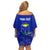 Personalised Fiji Natabua High School Family Matching Off Shoulder Short Dress and Hawaiian Shirt Kaviti Tapa Mix Colors Proud NHS LT7 - Polynesian Pride