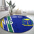 Personalised Fiji Natabua High School Round Carpet Kaviti Tapa Mix Colors Proud NHS LT7 - Polynesian Pride