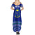 Personalised Fiji Natabua High School Summer Maxi Dress Kaviti Tapa Mix Colors Proud NHS LT7 - Polynesian Pride