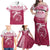 Personalised Fiji Adi Cakobau School Family Matching Off Shoulder Maxi Dress and Hawaiian Shirt ACS Old Girls Lotus Mix Masi LT7 - Polynesian Pride