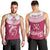 Personalised Fiji Adi Cakobau School Men Tank Top ACS Old Girls Lotus Mix Masi LT7 - Polynesian Pride