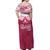 Personalised Fiji Adi Cakobau School Off Shoulder Maxi Dress ACS Old Girls Lotus Mix Masi LT7 - Polynesian Pride