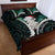 New Zealand Personalised Quilt Bed Set Meri Kirihimete Kowhaiwhai Mix Paua Shell - Emerald