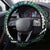 New Zealand Steering Wheel Cover Meri Kirihimete Kowhaiwhai Mix Paua Shell - Emerald