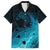 Polynesian Shark Family Matching Off Shoulder Short Dress and Hawaiian Shirt Under The Waves LT7 Dad's Shirt - Short Sleeve Dark Blue - Polynesian Pride