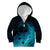 Polynesian Shark Kid Hoodie Under The Waves LT7 Zip Hoodie Dark Blue - Polynesian Pride