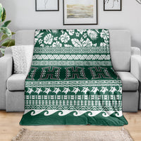 Hawaii Rainbow Warriors Christmas Blanket Kakau Motifs LT7 - Polynesian Pride