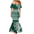 Hawaii Rainbow Warriors Christmas Family Matching Mermaid Dress and Hawaiian Shirt Kakau Motifs LT7 - Polynesian Pride