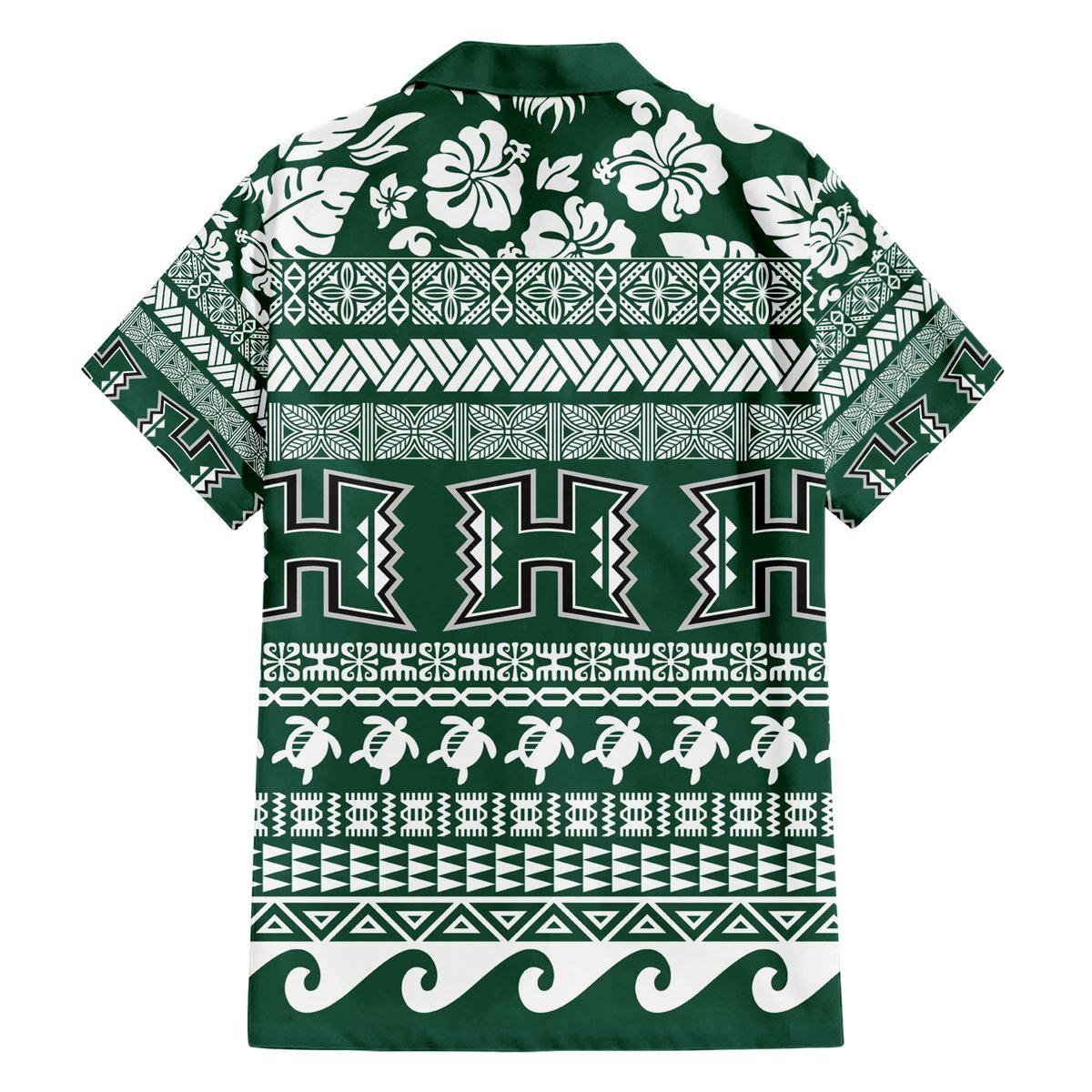 Hawaii Rainbow Warriors Christmas Hawaiian Shirt Kakau Motifs LT7 - Polynesian Pride
