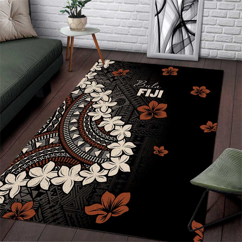 Bula Fiji Women's Day Area Rug Classic Masi Tapa LT7 Brown - Polynesian Pride