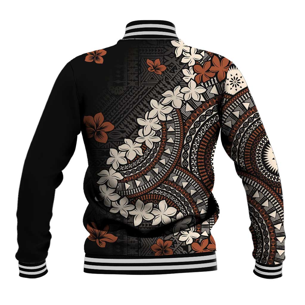 Bula Fiji Women's Day Baseball Jacket Classic Masi Tapa LT7 - Polynesian Pride