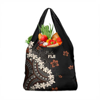 Bula Fiji Women's Day Grocery Bag Classic Masi Tapa LT7 1-pack One Size Brown - Polynesian Pride