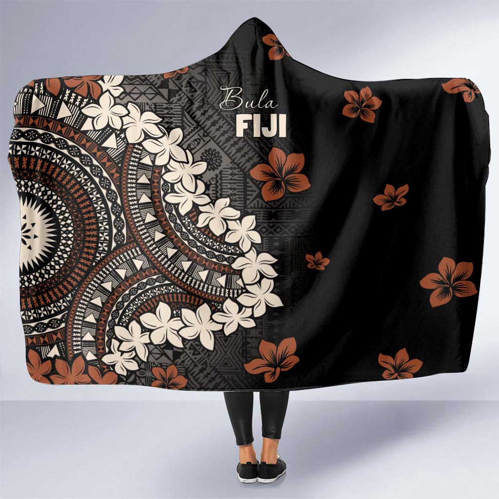 Bula Fiji Women's Day Hooded Blanket Classic Masi Tapa LT7 One Size Brown - Polynesian Pride