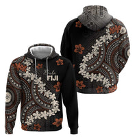 Bula Fiji Women's Day Hoodie Classic Masi Tapa LT7 - Polynesian Pride