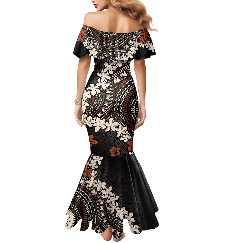 Bula Fiji Women's Day Mermaid Dress Classic Masi Tapa LT7 - Polynesian Pride