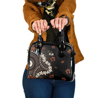 Bula Fiji Women's Day Shoulder Handbag Classic Masi Tapa LT7 One Size Brown - Polynesian Pride