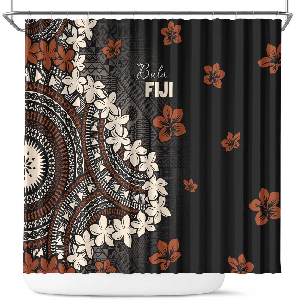 Bula Fiji Women's Day Shower Curtain Classic Masi Tapa LT7 Brown - Polynesian Pride