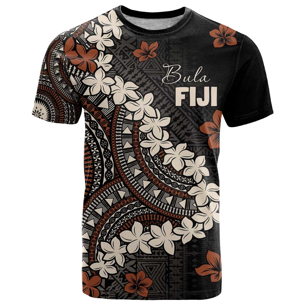 Bula Fiji Women's Day T Shirt Classic Masi Tapa LT7 Brown - Polynesian Pride