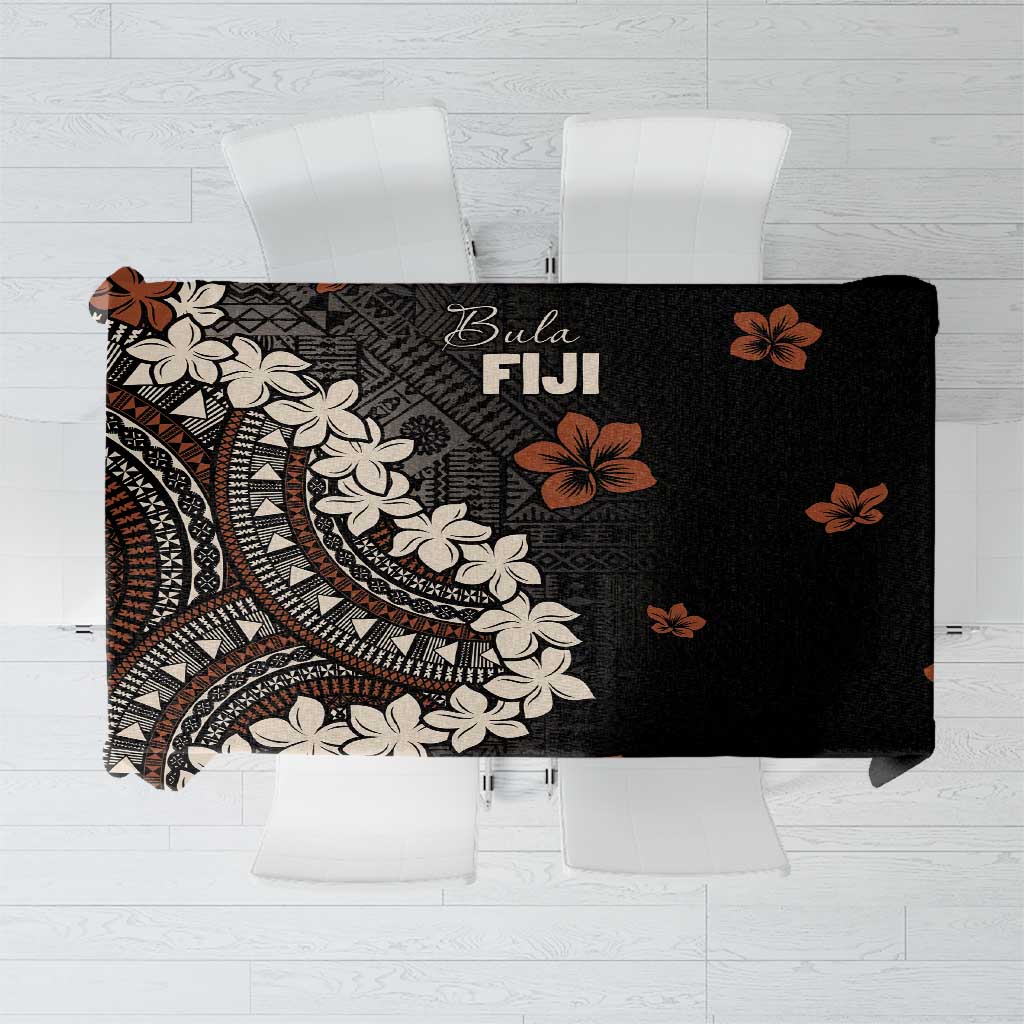 Bula Fiji Women's Day Tablecloth Classic Masi Tapa LT7 Brown - Polynesian Pride