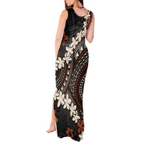 Bula Fiji Women's Day Tank Maxi Dress Classic Masi Tapa LT7 - Polynesian Pride