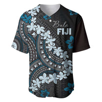Bula Fiji Women's Day Baseball Jersey Indigo Masi Tapa LT7 Indigo - Polynesian Pride
