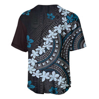 Bula Fiji Women's Day Baseball Jersey Indigo Masi Tapa LT7 - Polynesian Pride