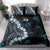 Bula Fiji Women's Day Bedding Set Indigo Masi Tapa