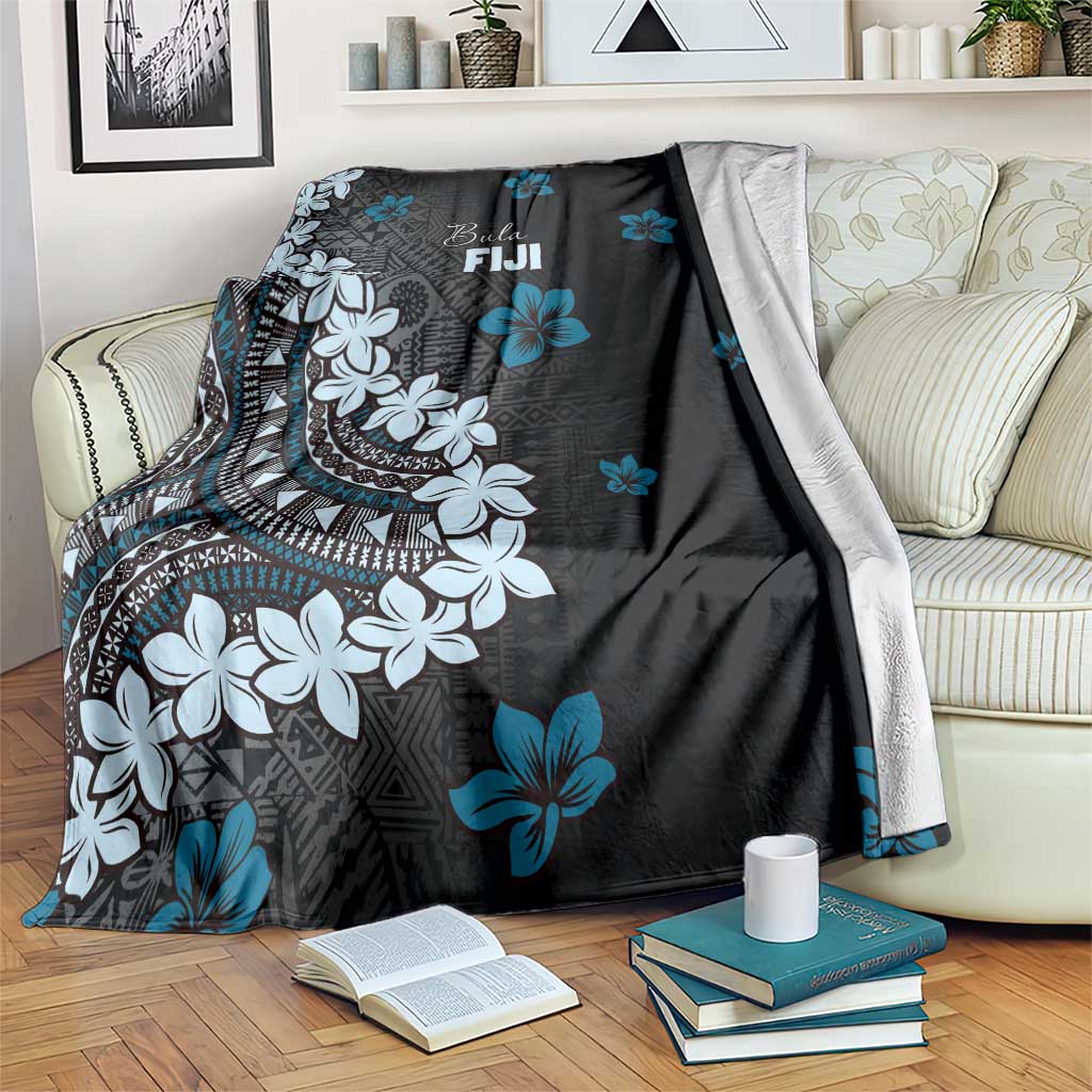 Bula Fiji Women's Day Blanket Indigo Masi Tapa LT7 Indigo - Polynesian Pride