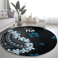 Bula Fiji Women's Day Round Carpet Indigo Masi Tapa LT7 - Polynesian Pride