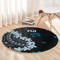 Bula Fiji Women's Day Round Carpet Indigo Masi Tapa LT7 - Polynesian Pride