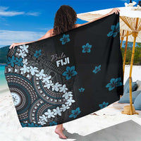 Bula Fiji Women's Day Sarong Indigo Masi Tapa LT7 One Size 44 x 66 inches Indigo - Polynesian Pride