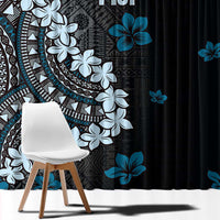 Bula Fiji Women's Day Window Curtain Indigo Masi Tapa LT7 - Polynesian Pride