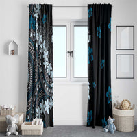 Bula Fiji Women's Day Window Curtain Indigo Masi Tapa LT7 - Polynesian Pride