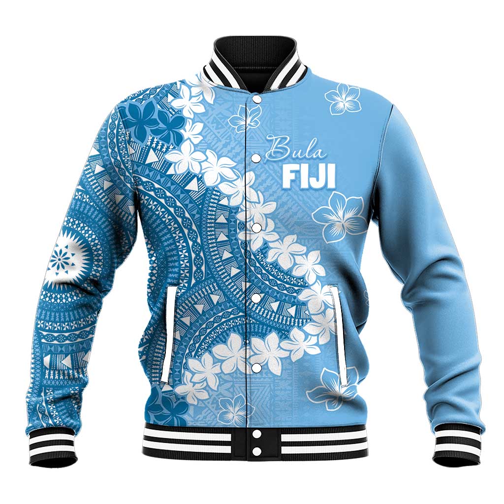 Bula Fiji Women's Day Baseball Jacket Turquoise Masi Tapa LT7 Unisex Turquoise - Polynesian Pride