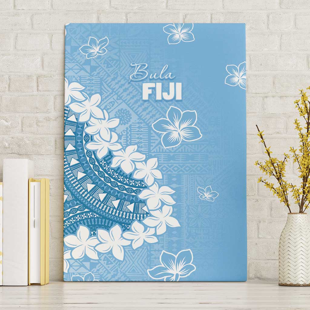 Bula Fiji Women's Day Canvas Wall Art Turquoise Masi Tapa LT7 Without Frame Turquoise - Polynesian Pride