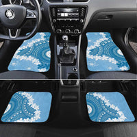Bula Fiji Women's Day Car Mats Turquoise Masi Tapa LT7 Set 4pcs Turquoise - Polynesian Pride
