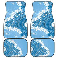 Bula Fiji Women's Day Car Mats Turquoise Masi Tapa LT7 - Polynesian Pride