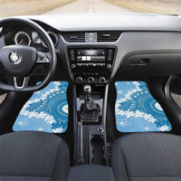 Bula Fiji Women's Day Car Mats Turquoise Masi Tapa LT7 Set 2pcs - Front Turquoise - Polynesian Pride