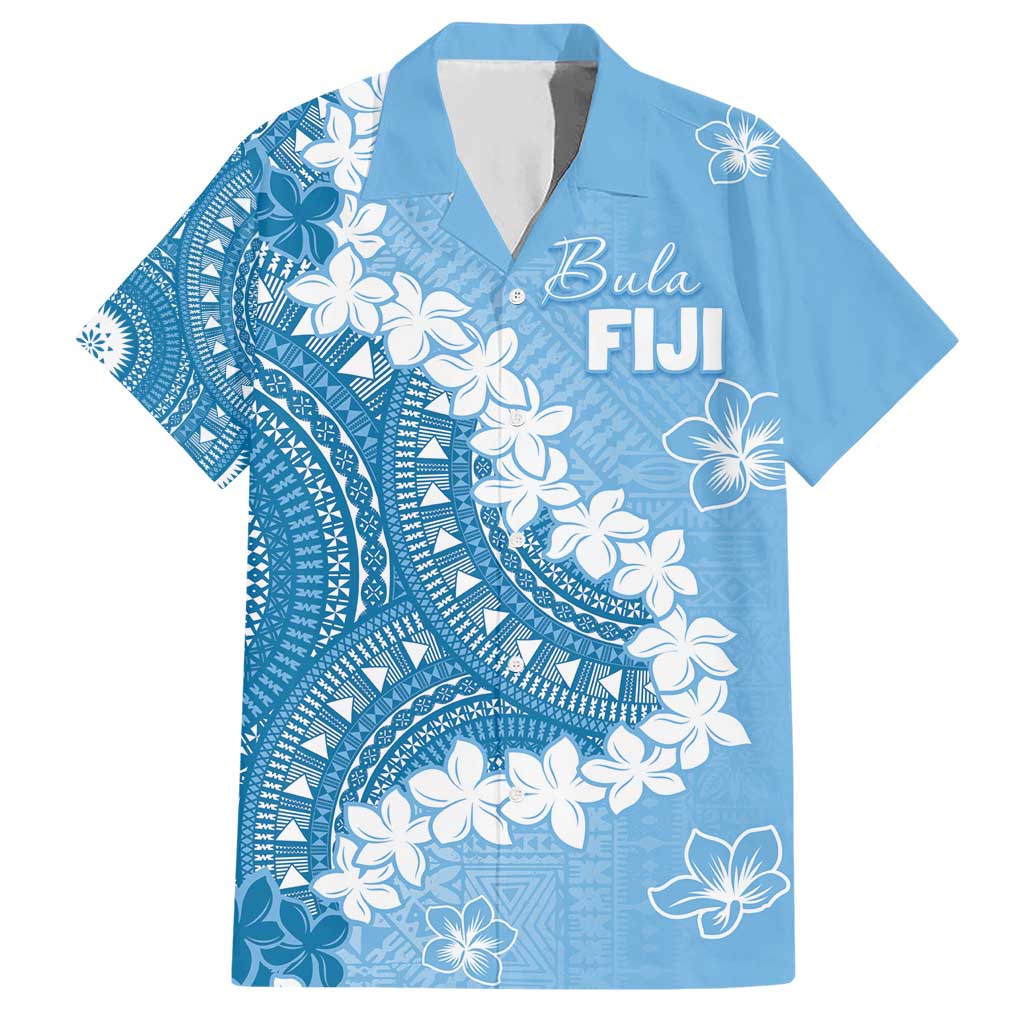 Bula Fiji Women's Day Hawaiian Shirt Turquoise Masi Tapa LT7 Turquoise - Polynesian Pride
