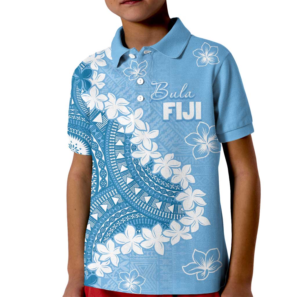 Bula Fiji Women's Day Kid Polo Shirt Turquoise Masi Tapa LT7 Kid Turquoise - Polynesian Pride