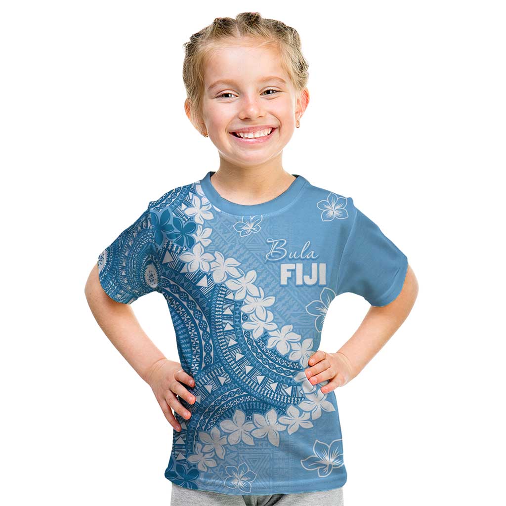 Bula Fiji Women's Day Kid T Shirt Turquoise Masi Tapa LT7 Turquoise - Polynesian Pride