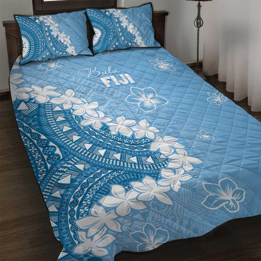 Bula Fiji Women's Day Quilt Bed Set Turquoise Masi Tapa LT7 Turquoise - Polynesian Pride
