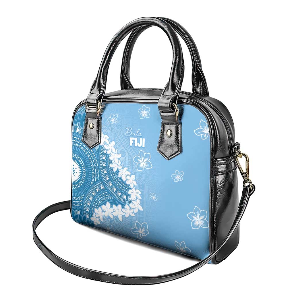 Bula Fiji Women's Day Shoulder Handbag Turquoise Masi Tapa LT7 - Polynesian Pride