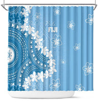 Bula Fiji Women's Day Shower Curtain Turquoise Masi Tapa LT7 Turquoise - Polynesian Pride
